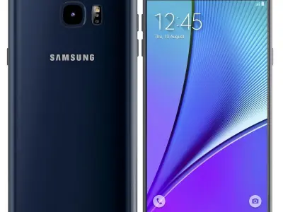 Samsung Galaxy Note 5 Black Sapphire 3D model