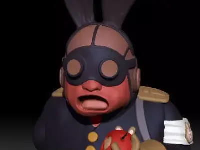 Dragonball Police Rabbit Fan art 3D print model