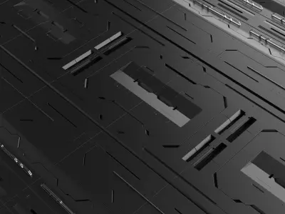 Sci-Fi Panels Kit-Bash 3D model