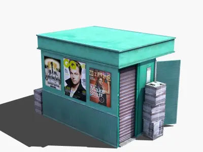 Newstand vending machine 3D model