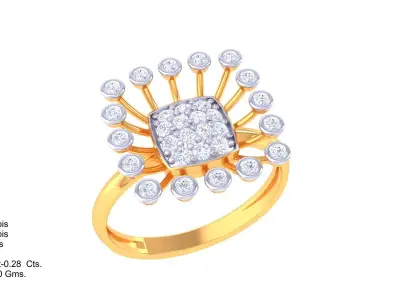  Women Ring MTL 3dm STL OBJ FBX Details 3D print model 32