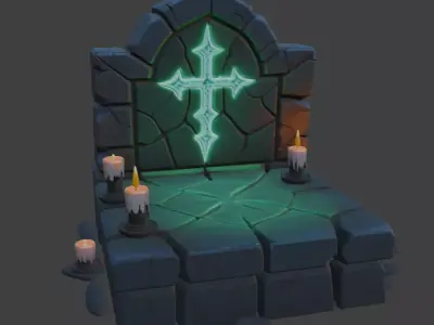 Halloween Altar 3D model