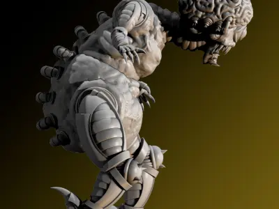 Angry Brain 3D print model