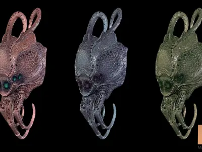 Sci-Fi Experimental Low-poly 3D model