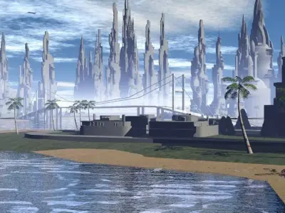 Colonial Sector City  Free 3D model