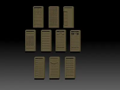 Set Sliding Doors 02 3D print model