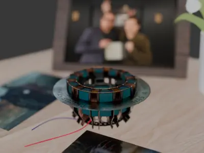 Iron Man Arc Reactor 3D Model  Low-poly 3D model