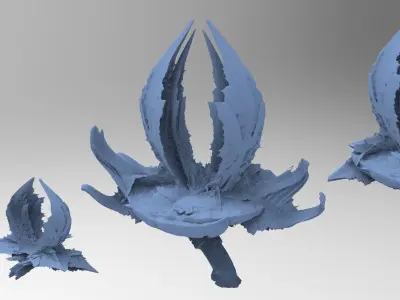Sci fi mushroom Sculpture collection 1 3D model