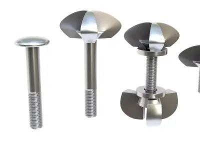Decorative screw 03 3D model