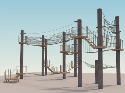 Adventure Park Editable 3D model