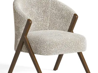 Boucle Armchair Zarahome 3D model