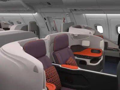  A380 Singapore Airlines Business Class 