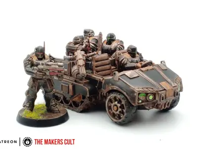 Tempest Legion and Black Knights - Halftrack 3D print model