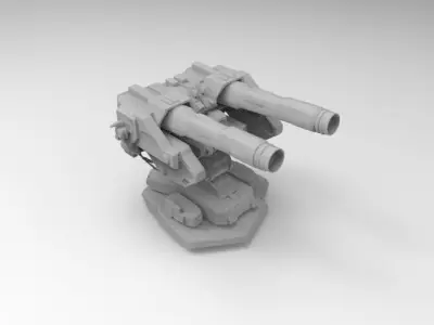 sci-fi weapon 6 3D print model