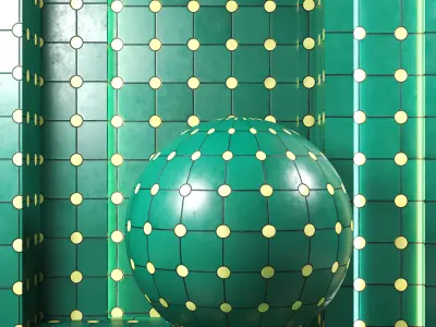 Country Green Point Relief Tile Texture-Seamless Texture