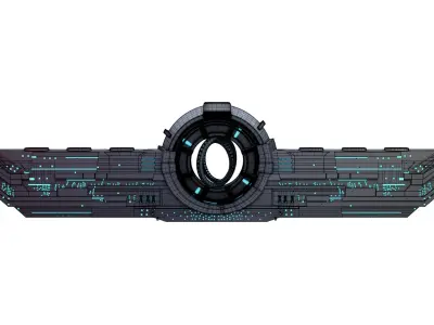 Sci-Fi Alien Spaceship 3D model
