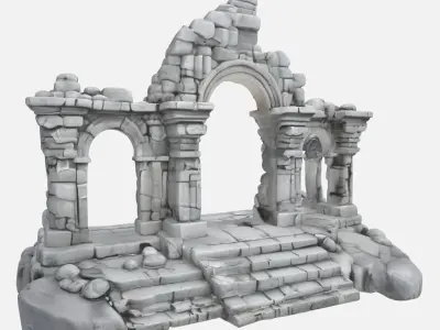 Ancient Ruins 9 3D print model
