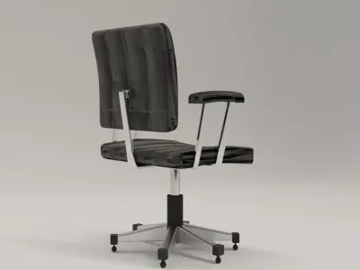 Highly Realistic Office Chair Low-poly 3D model