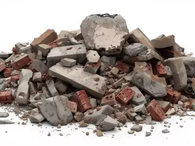 Urban Rubble Pile 3D Model Free low-poly 3D model purchase
