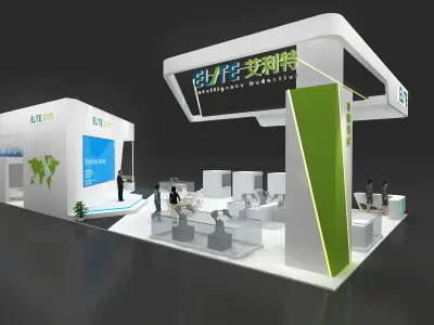 exhibition Science and technology booth ideas 3D model