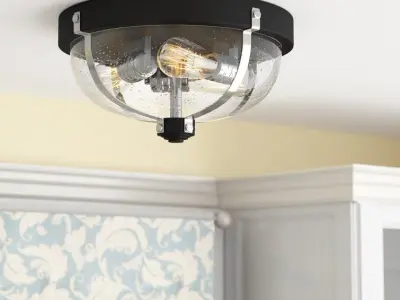 Lyndsey Light Lantern Bowl Flush Mount 3D model