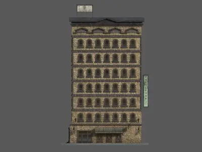 4-10 Old New york buildings Toy store 1930 3D model