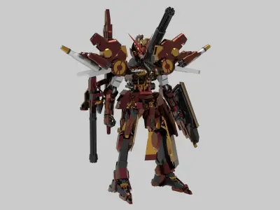 Red Fury Beast 3D model