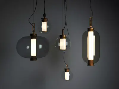 Bai modern pendant lights 3D model