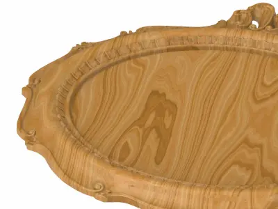 Carved picture frame STL 3D model 147