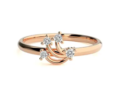 Women ring 3D print model 67