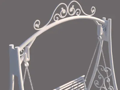 Classic swing 3D model 3D model