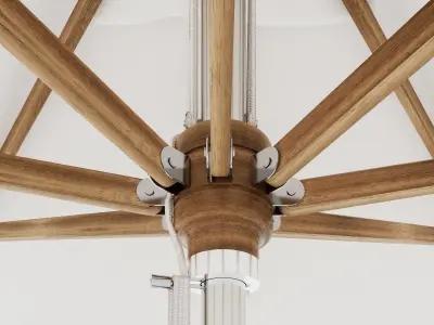 Square Parasol by Anormal 3D model