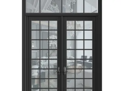 Modern Classic French Patio Doors  3D model