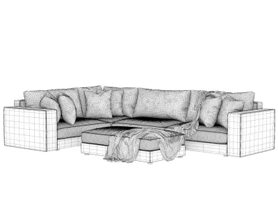 Modern corner sofa 3D Model 3D model