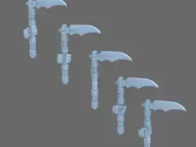 Cyber Samurai Electro Kama 3D print model