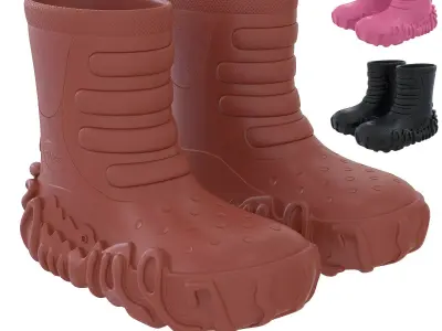 Crocs Boots FW24 Low-poly 3D model