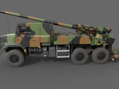  Caesar 155mm Self Propelled Howitzer 