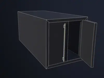 Container shipping Free low-poly 3D model