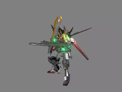 Attacker Gundam 24 3D model