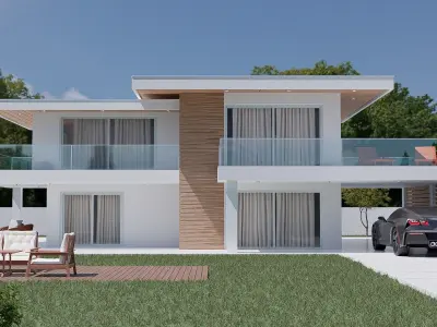 Exterior House Casaca 3D model