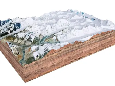 Mamostong Kangri India 3D model