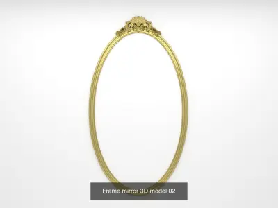 frames mirror set 3D Model Collection01 3D Model Pack