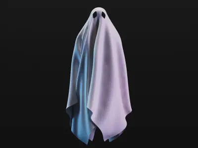 ghost Low-poly 3D model