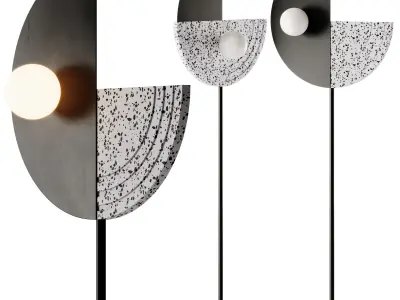 Robin Regina Side Floor Lamp 3D model