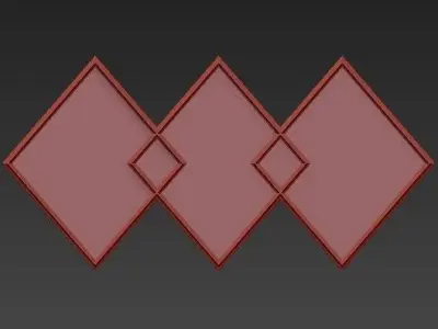 Wall mirror 5 3D model