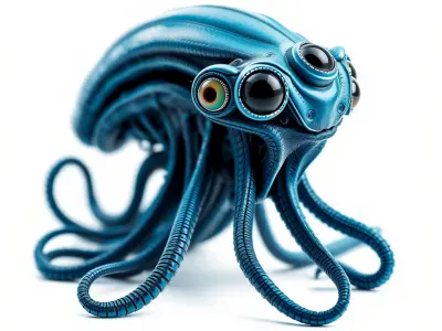 Futuristic Alien Creature Model Pack Low-poly 3D model