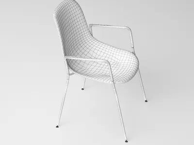 Dining Chair - High Quality Furniture 01 Low-poly 3D model