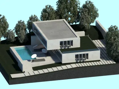 Modern Villa house 3d model 3D model