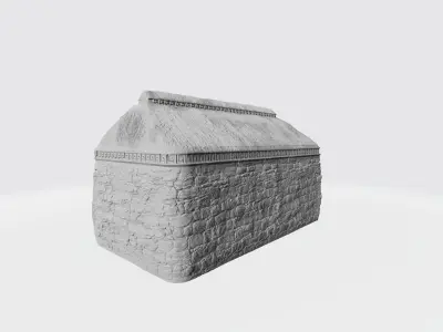 Large temple of Maya 3D print model
