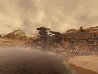 Cliffside Retreat- Modern Mountaintop- Elevated Living 3D model